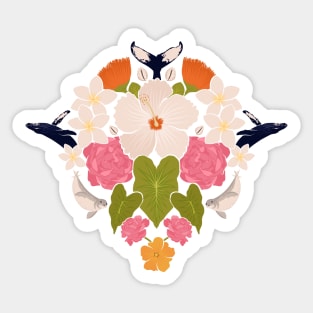 Hawaiian Flora and Fauna Sticker